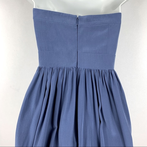 Silk Blue Y2K Fit and Flare Homecoming Dress - Picture 3 of 7